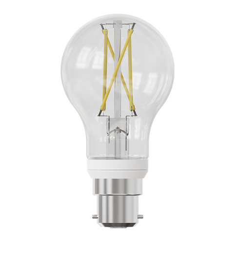 Bell 61037 LED 7W Dimmable 5CCT Glass Filament GLS - BC
