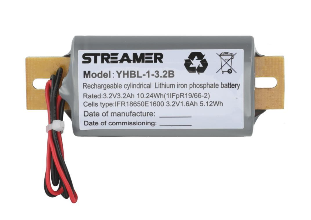Similar to the Streamer YHBL-1-3.2B 3.2V 1.6Ah with B/Plate