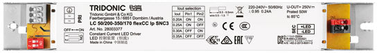 Driver LC 50W 200-350mA flexCC lp SNC3