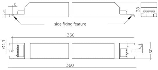 Driver LCI 100W 200–850mA 300V o4a sl PRE Linear driver 28002052