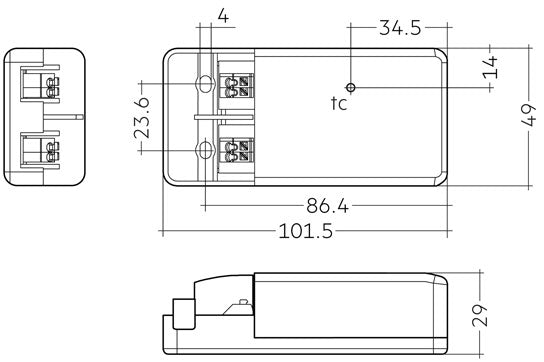 Driver LC 8W 180mA fixC pc SR SNC2