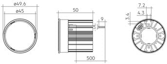 SLA DC 50mm SNC3 1500 Lumens please select colour and ° beam