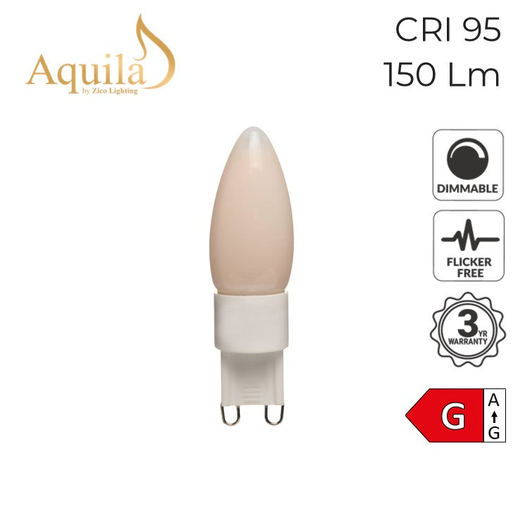 G9 Frosted 3W 2200K Light Bulb ZL/G9S/3W22F