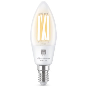 Ansell Lighting AOCTOW/C37/TW/CL/E14  OCTO Smart 5W Tunable White Dimmable E14 C37 Clear LED Filament Candle Bulb