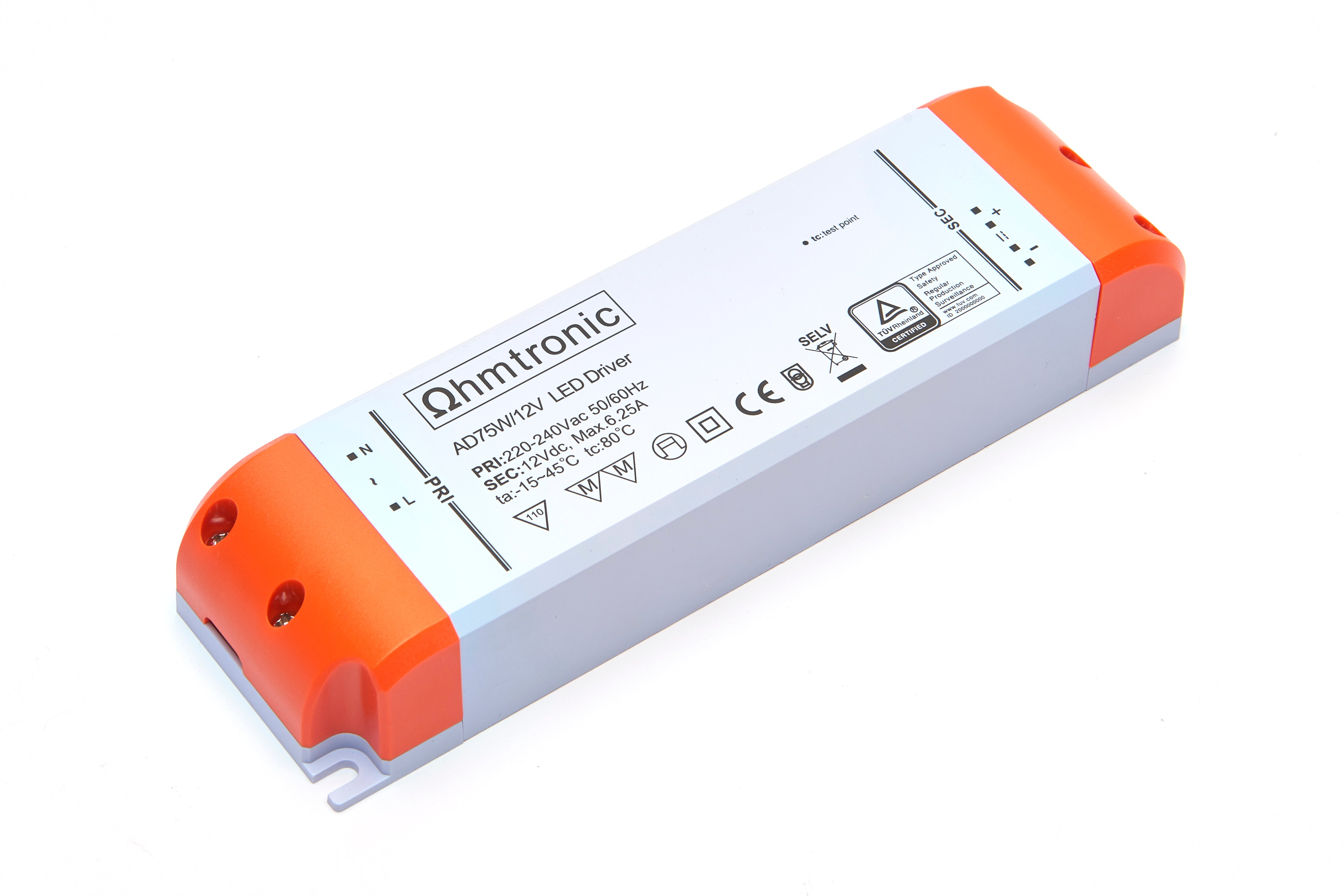 AD75W/12V 75W 12V LED Driver Non Dimmable