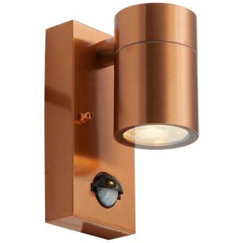 Ansell Lighting AACERO/WLD/COP/PIR  Acero Copper GU10 Wall PIR Light
