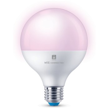 Ansell Lighting AOCTOW/G95LED/RGBTW/E27  OCTO Smart 11W RGB/Tunable White Dimmable E27 G95 Frosted LED Bulb