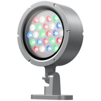 Ansell Lighting AKAR1/1/RGBW40/WB/DMX  Kamar 1 35W RGB & 4000K 30° Symmetrical LED DMX Floodlight