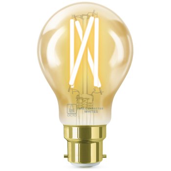 Ansell Lighting AOCTOW/A60/TW/AMB/B22  OCTO Smart 7W Tunable White Dimmable B22 A60 Amber LED Filament Bulb