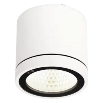 Ansell Lighting AFUR/1/W  Furia DC 10W 3000K White Surface Mounted LED Downlight