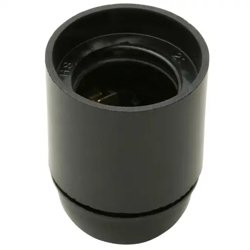 Jeani Edison Screw ES E27 10mm Entry Plastic L/Holder Black A41