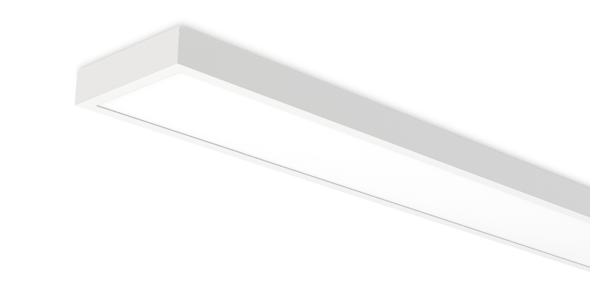 Milo Interior batten with edge-lit LED panel