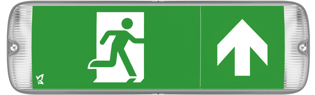 Mulu Standard/Self-test IP65 LED emergency exit sign bulkhead