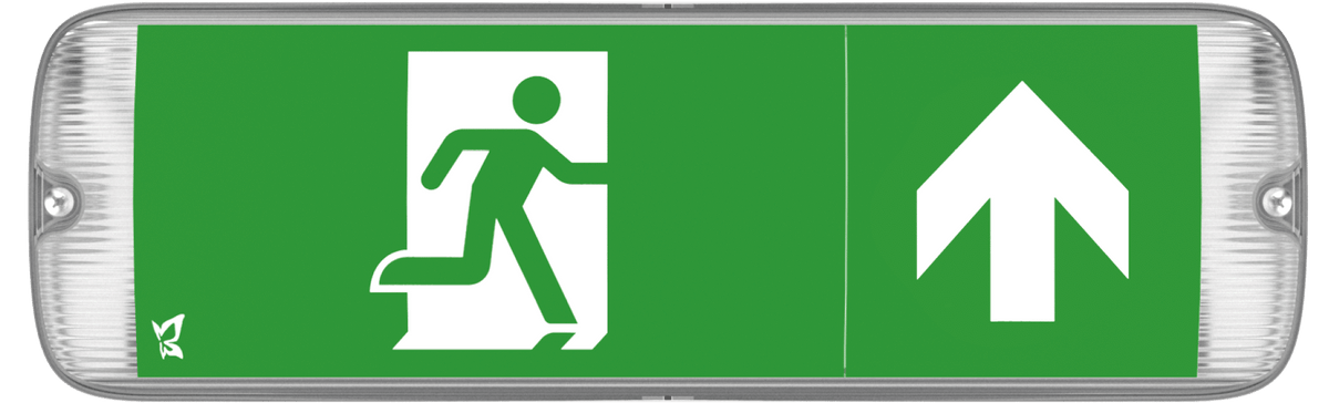 Mulu Standard/Self-test IP65 LED emergency exit sign bulkhead
