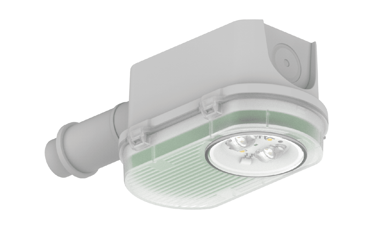 Nok 2 in 1 Dual-mode manual & self-test IP65 non-maintained side-mount LED Emergency light