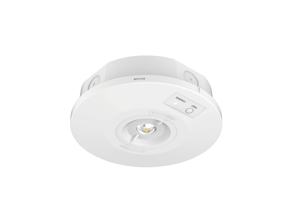 Nitro Surface 2 Standard/Self-test surface-mount non-maintained emergency downlight