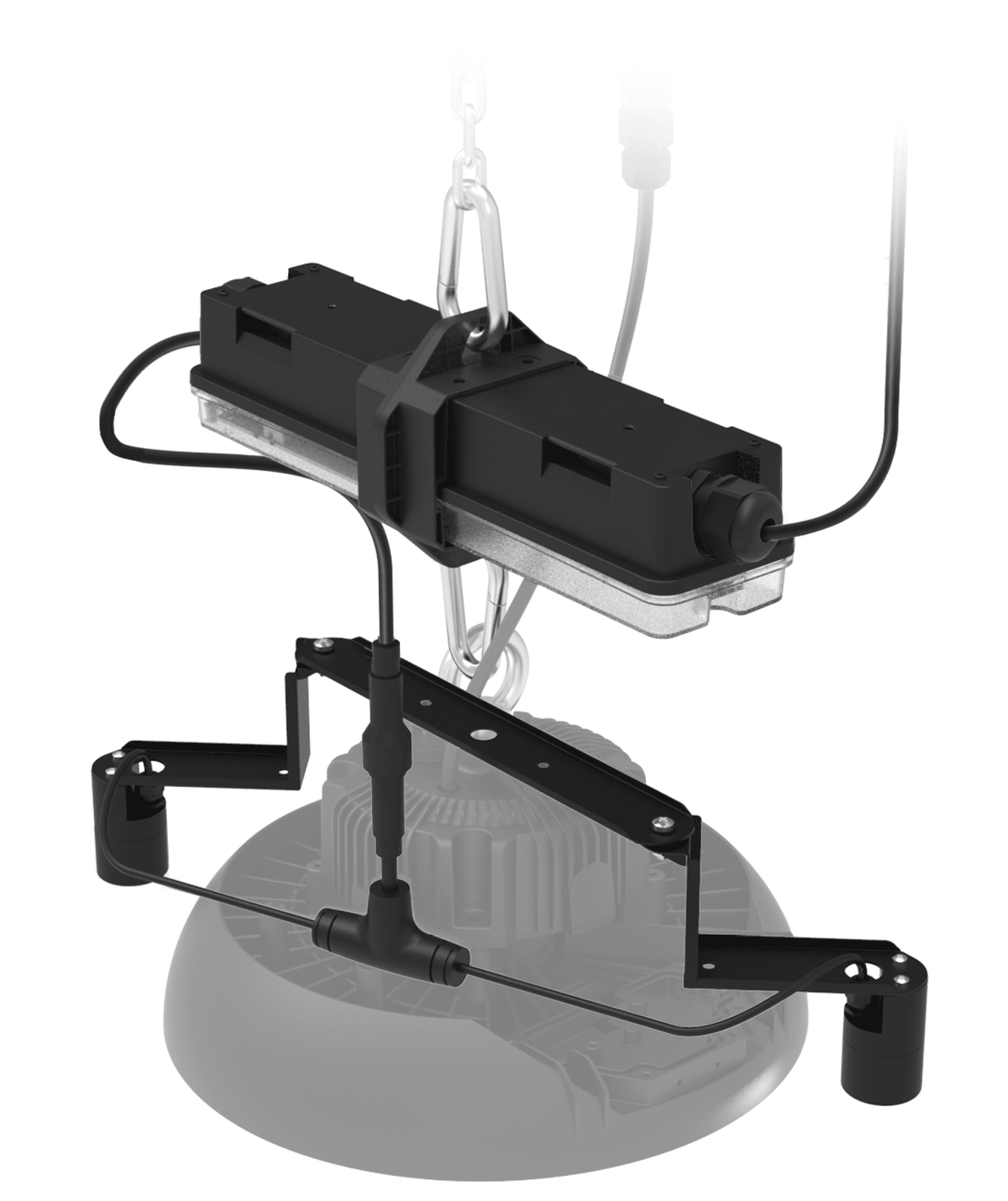Onyx 2 in 1 Dual-mode manual & self-test 5W non-maintained emergency light for LED high bay
