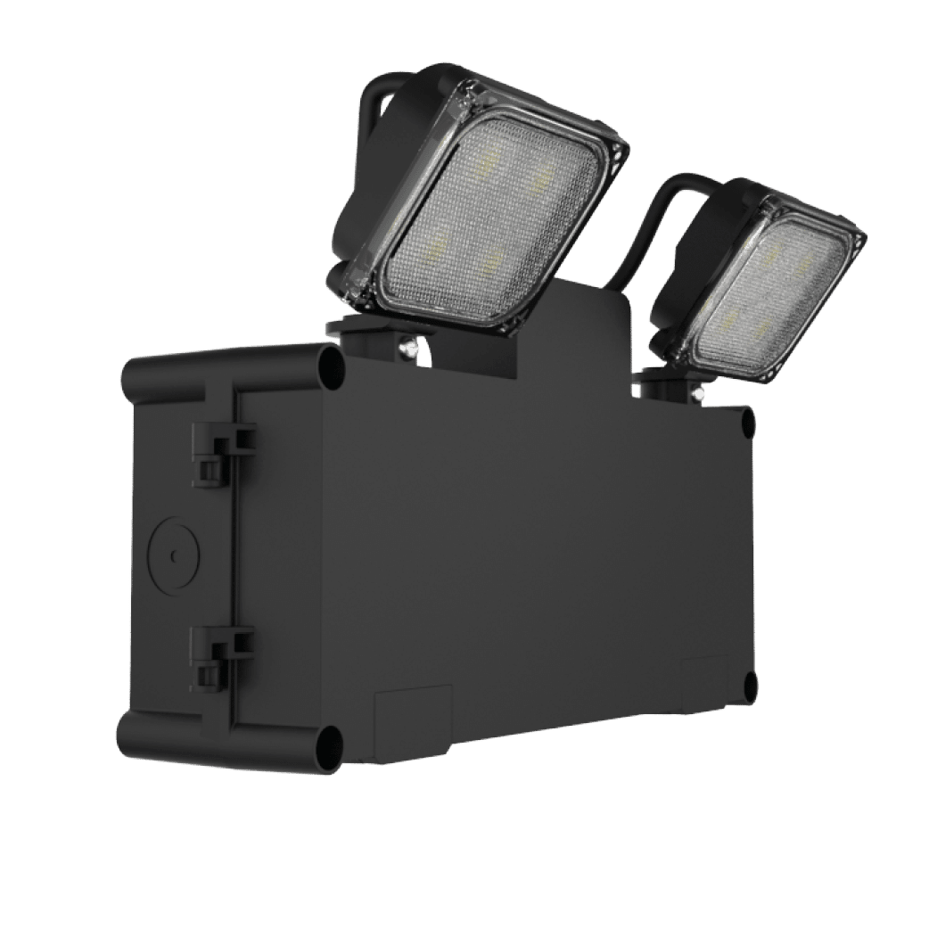 Orda II Dual-mode manual & self-test, High-Efficiency twin spot LED emergency light