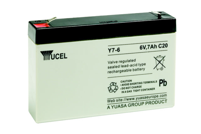 Yuasa Yucel Y7-6 sealed lead acid battery YUASA - Easy Control Gear