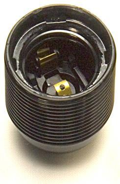05166 - Continental Lampholder 10mm ES Threaded Black - LampFix - sparks-warehouse
