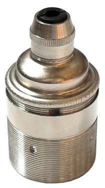 05974 - Continental Lampholder ES Nickel Threaded Skirt with Cordgrip - LampFix - sparks-warehouse