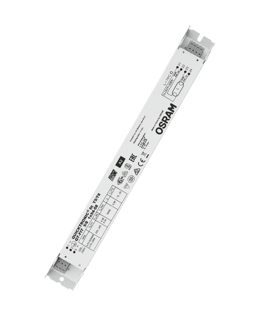 Osram QT-FIT5 1x54w QUICKTRONIC FIT 5/8 | ECG for FL and CFL, not dimmable Osram QT Ballasts Osram - Easy Control Gear