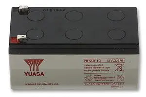 YUASA NP2.8-12 - BATTERY, LEAD-ACID 12V 2.8AH Batteries YUASA - Easy Control Gear