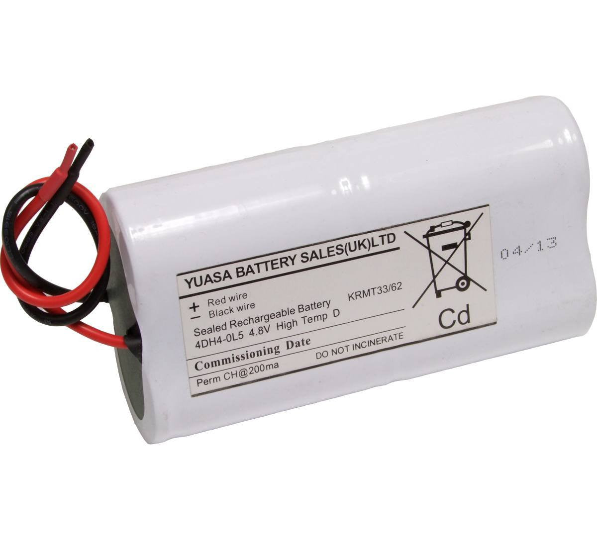 Yuasa 4DH4-0L5 - Emergency Battery 4 Cell 2+2 Cell Emergency Batteries Yuasa - Easy Control Gear