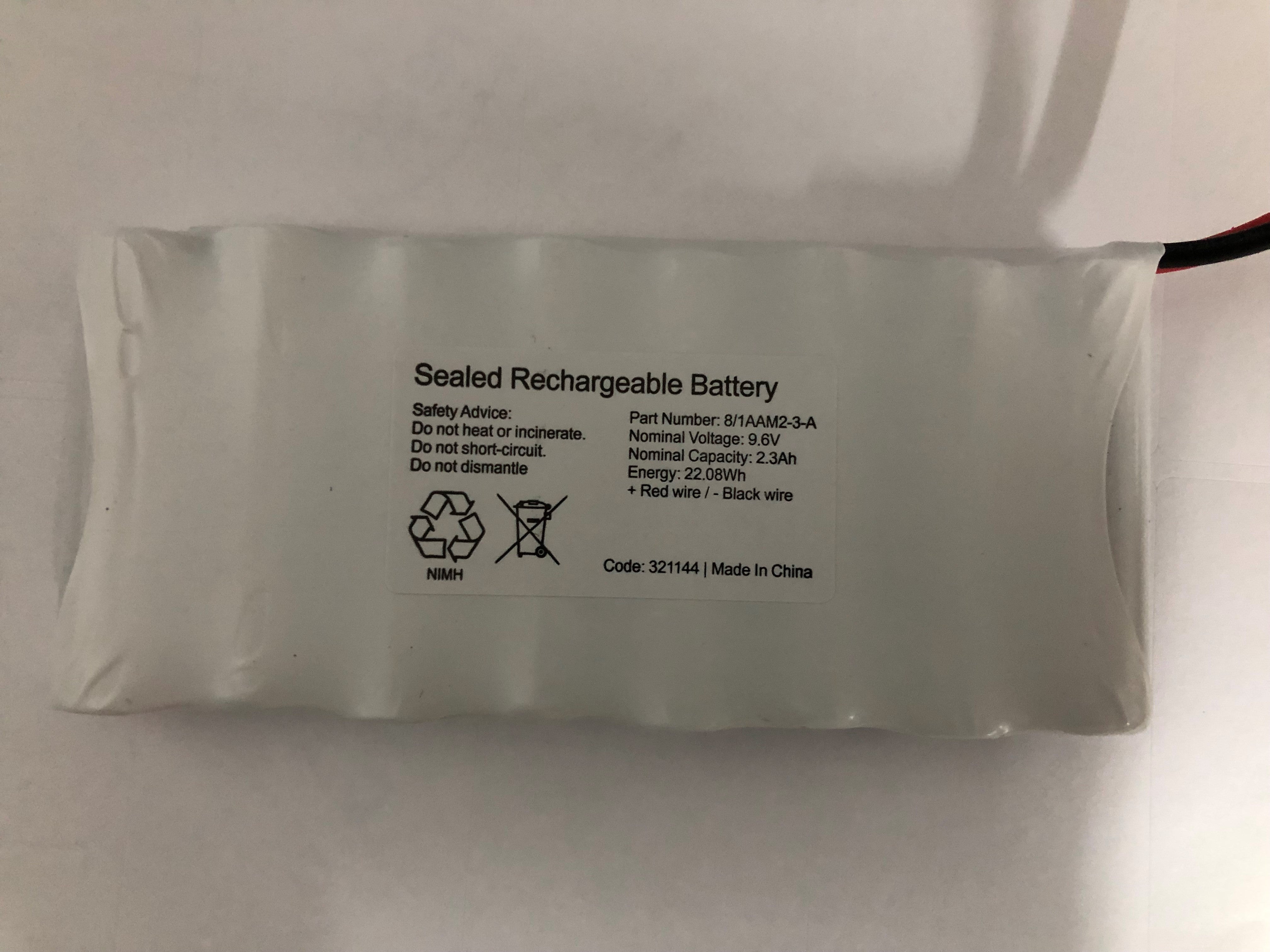 8/1AAM2-3A 9.6V AA Ni-MH  2.3Ah AA Ni-Cd and Ni-Mh Batteries and Battery Packs Easy Control Gear - Easy Control Gear