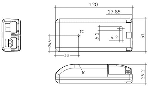 Driver LC 20W 100-1050mA 44V o4a NF SR EXC3 87500921 DALI Dimmable LED Drivers Tridonic - Easy Control Gear
