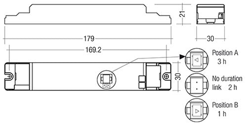 EM converterLED PRO MH/LiFePO4 250 V 89800639 Emergency LED Invertors Tridonic - Easy Control Gear