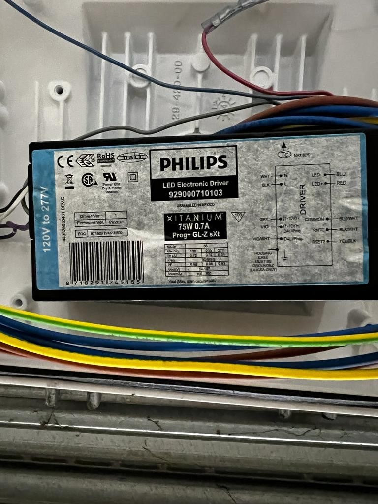 Philips Xitanium 75W 0.70A Prog+ GL-Z sXt 929000710103 DALI Dimmable LED Drivers PHILIPS - Easy Control Gear