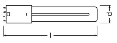 LED Essence Long - Retrofit for Ralux, RL-LONG18 840/2G11 HF ~ 18W PL-L LEd Replacements RADIUM - Easy Control Gear