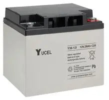 YUASA Y38-12 - BATTERY, LEAD ACID 12V 38AH, YUCEL Batteries YUASA - Easy Control Gear