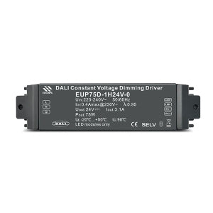 EUP75D-1H24V-0 75W 24VDC DALI Constant Voltage Dimmable Driver DALI Dimmable LED Drivers EUChips - Easy Control Gear