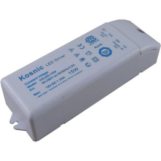 KOSNIC - KLED15DRV-KO Constamt Voltage LED Driver Max 15w ECG-OLD SITE KOSNIC - Easy Control Gear