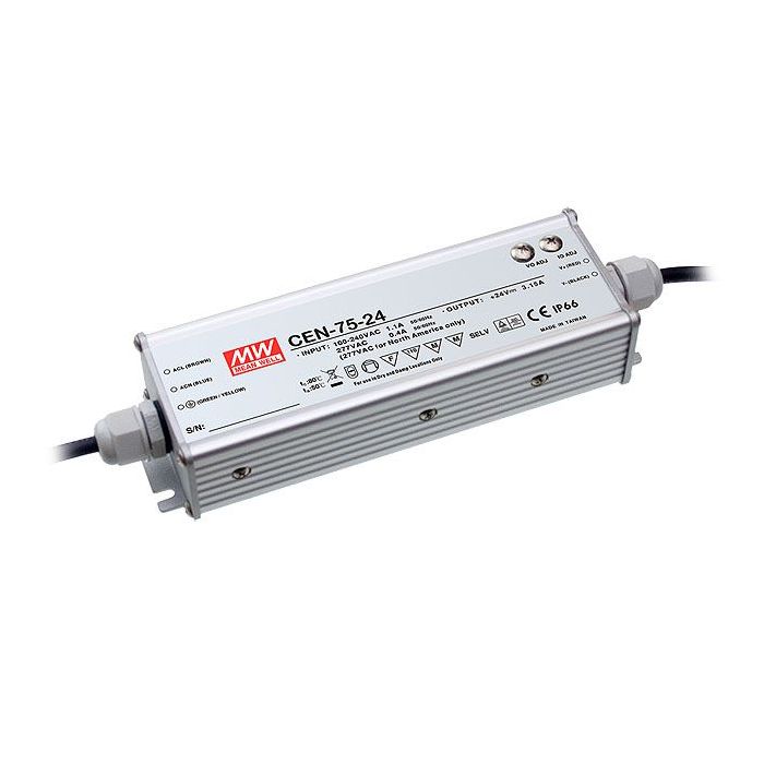 CEN-75-S - Mean Well CEN-75 Series LED Driver 75W 15V – 54V LED Driver Meanwell - Easy Control Gear