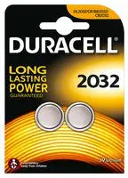 Duracell DL2032 /  CR2032 3v Lithium Coin Batteries - Pack of  2 Coin Batteries Energizer - Easy Control Gear