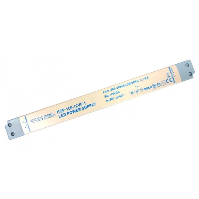 ECP150-24VF-1 - Ecopac ECP150-24VF-1 Slimline Constant Voltage LED Driver 150W 12V LED Driver Easy Control Gear - Easy Control Gear
