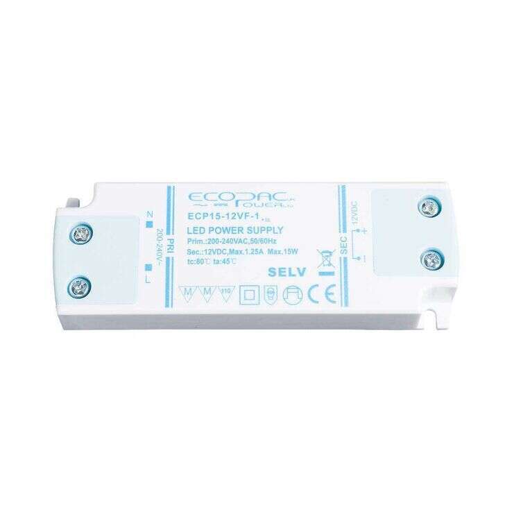 ECP15 12V or 24V  15W Please Select Voltage ECG-OLD SITE Ecopac Power - Easy Control Gear