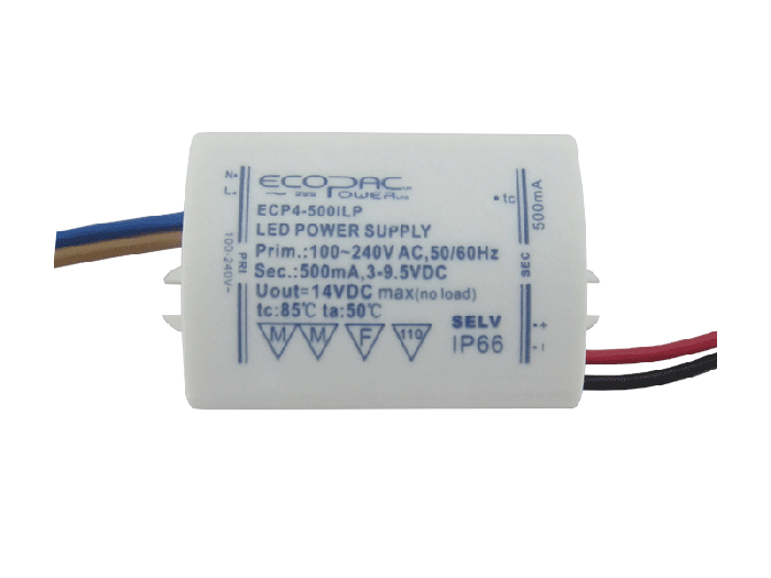 ECP4-700ILP - Ecopac LED Driver ECP4-700ILP 4W 700mA Mini Driver LED Driver Easy Control Gear - Easy Control Gear