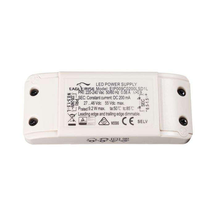 EIP009CLSD1L - Eaglerise Constant Current Triac Dimmable LED Driver 200-700mA 9W LED Driver Easy Control Gear - Easy Control Gear
