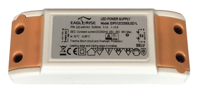 EIP012C0350LSDIL - Eaglerise Constant Current LED Driver 350mA 12.3W LED Driver Easy Control Gear - Easy Control Gear