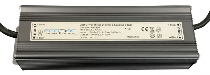 ELED-100-24T - Ecopac Constant Voltage LED Driver ELED-100-24T 100W 24V LED Driver Easy Control Gear - Easy Control Gear
