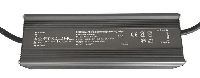 ELED-100P-TS - Ecopac Power ELED-100P-T Series Triac Dimmable LED Driver 100W 12-24V LED Driver Easy Control Gear - Easy Control Gear