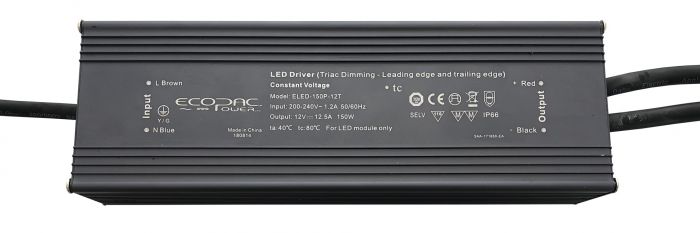 ELED-150P-12T - Ecopac Power ELED-150P-12T Triac Dimmable LED Driver 150W 12V LED Driver Easy Control Gear - Easy Control Gear