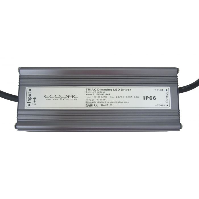 ELED-80-S - Ecopac ELED-80-T Series Constant Voltage LED Driver 80W 12V – 24V LED Driver Easy Control Gear - Easy Control Gear