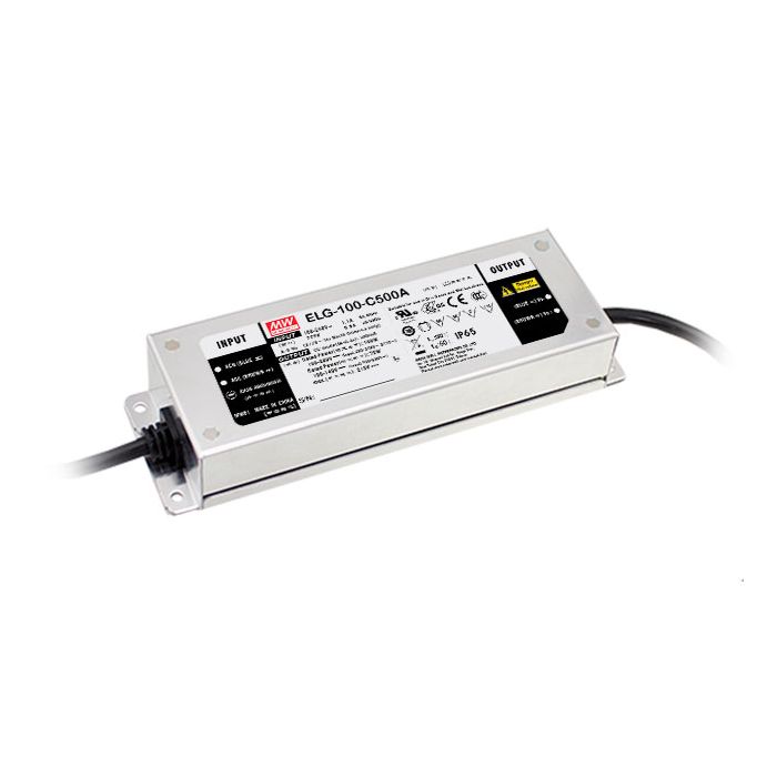 ELG-100-C500 - Mean Well LED Driver ELG-100-C500 100W 500mA LED Driver Meanwell - Easy Control Gear