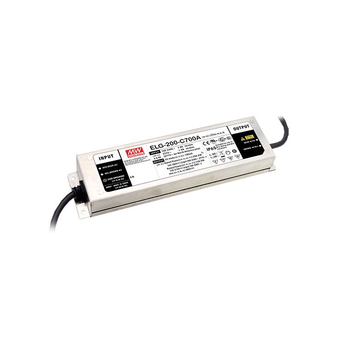 ELG-200-C700 - Mean Well LED Driver ELG-200-C700 200.2W 700mA LED Driver Meanwell - Easy Control Gear