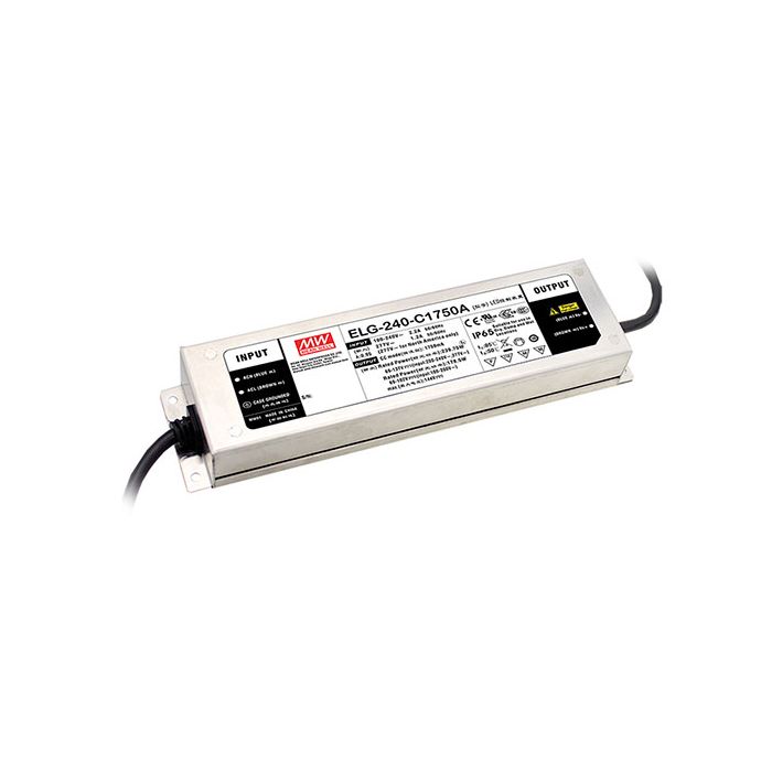 ELG-240-C2100 - Mean Well LED Driver ELG-240-C2100A 241.5W 2100mA LED Driver Meanwell - Easy Control Gear